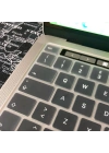 Apple Macbook 13.6 Air M3 A3113 Zore Klavye Koruyucu Transparan Buzlu Silikon Ped
