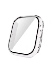 Apple Watch 10 42mm Sert PC Kasa Electroplatink Çerçeveli Ekran Koruyucu Zore Watch Gard 36