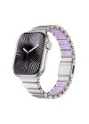 Apple Watch 10 42mm Zore KRD-149 Metal Silikon Kordon