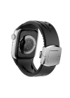 Apple Watch 10 46mm KRD-127 Metal Tokalı Silikon Kordon