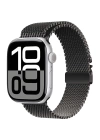 Apple Watch 10 46mm Zore KRD-121 Metal Hasır Kordon