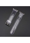 ​​​Apple Watch 38mm KRD-13 Şeffaf Silikon Kordon