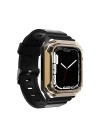 Apple Watch 40mm Zore KRD-88 Sert PC Kasa Koruyuculu Silikon Kordon