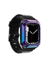 Apple Watch 40mm Zore KRD-88 Sert PC Kasa Koruyuculu Silikon Kordon