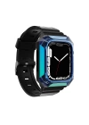 Apple Watch 40mm Zore KRD-88 Sert PC Kasa Koruyuculu Silikon Kordon