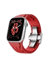 Apple Watch 42mm KRD-127 Metal Tokalı Silikon Kordon