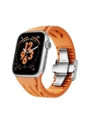 Apple Watch 42mm KRD-127 Metal Tokalı Silikon Kordon