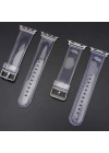 ​​​Apple Watch 42mm KRD-13 Şeffaf Silikon Kordon