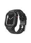 Apple Watch 42mm Wiwu Wi-WB014 Armor Serisi 2in1 Sert PC Kasa Koruyuculu Silikon Kordon