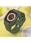 Apple Watch 42mm Wiwu Wi-WB014 Armor Serisi 2in1 Sert PC Kasa Koruyuculu Silikon Kordon