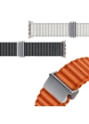 Apple Watch 42mm Zore KRD-123 Naylon Kumaş Hasır Örgülü Kordon