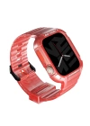 More TR Apple Watch 44mm SkinArma Saido Sert PC Kasa Koruyuculu Silikon Kordon