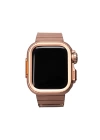 Apple Watch 44mm Zore KRD-126 Sert Kasa Koruyuculu Metal Kordon