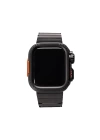 Apple Watch 44mm Zore KRD-126 Sert Kasa Koruyuculu Metal Kordon