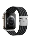 Apple Watch 44mm Zore KRD-133 Naylon Kumaş Hasır Örgülü Kordon
