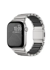 Apple Watch 44mm Zore KRD-149 Metal Silikon Kordon