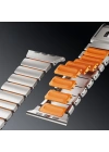 Apple Watch 44mm Zore KRD-149 Metal Silikon Kordon