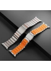Apple Watch 44mm Zore KRD-149 Metal Silikon Kordon