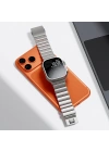 Apple Watch 44mm Zore KRD-149 Metal Silikon Kordon