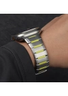 Apple Watch 44mm Zore KRD-155 Metal Silikon Kordon