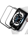 Apple Watch 44mm Zore PMMA Silikon Body Saat Ekran Koruyucu