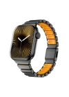 Apple Watch 7 41mm Zore KRD-149 Metal Silikon Kordon