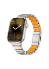 Apple Watch 7 41mm Zore KRD-149 Metal Silikon Kordon
