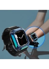 Apple Watch 7 41mm Zore KRD-88 Sert PC Kasa Koruyuculu Silikon Kordon