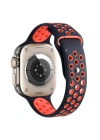 Apple Watch 7 45mm Kordon Yeni Seri 2023 KRD-02 Silikon Strap Kayış