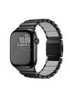 Apple Watch 7 45mm Zore KRD-151 Metal Silikon Kordon