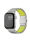 Apple Watch 7 45mm Zore KRD-151 Metal Silikon Kordon
