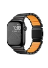 Apple Watch 7 45mm Zore KRD-151 Metal Silikon Kordon