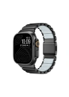 Apple Watch 7 45mm Zore KRD-151 Metal Silikon Kordon
