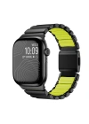 Apple Watch 7 45mm Zore KRD-151 Metal Silikon Kordon