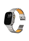 Apple Watch 7 45mm Zore KRD-152 Titanyum Silikon Kordon