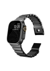 Apple Watch 7 45mm Zore KRD-152 Titanyum Silikon Kordon