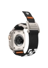 Apple Watch 7 45mm Zore KRD-154 Naylon Kumaş Hasır Örgülü Kordon