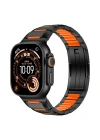 Apple Watch 7 45mm Zore KRD-155 Metal Silikon Kordon