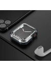 Apple Watch 7 45mm Zore Watch Gard 08 Sert PC + Silikon Koruyucu