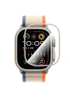 Apple Watch Ultra 49mm CaseWorld Alloy Serisi Safir Akıllı Saat Temperli Cam Ekran Koruyucu