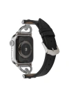 ​​​Apple Watch Ultra 49mm Kordon KRD-53 Deri Strap Kayış