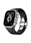 Apple Watch Ultra 49mm KRD-127 Metal Tokalı Silikon Kordon