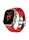 Apple Watch Ultra 49mm KRD-127 Metal Tokalı Silikon Kordon