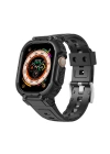 Apple Watch Ultra 49mm Wiwu Wi-WB014 Armor Serisi 2in1 Sert PC Kasa Koruyuculu Silikon Kordon