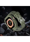 Apple Watch Ultra 49mm Wiwu Wi-WB014 Armor Serisi 2in1 Sert PC Kasa Koruyuculu Silikon Kordon