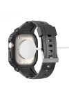 Apple Watch Ultra 49mm Wiwu Wi-WB014 Armor Serisi 2in1 Sert PC Kasa Koruyuculu Silikon Kordon