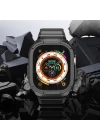 Apple Watch Ultra 49mm Wiwu Wi-WB014 Armor Serisi 2in1 Sert PC Kasa Koruyuculu Silikon Kordon