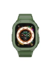 Apple Watch Ultra 49mm Wiwu Wi-WB014 Armor Serisi 2in1 Sert PC Kasa Koruyuculu Silikon Kordon