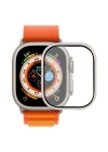 Apple Watch Ultra 49mm Zore ALM-02 Metal Çerçeveli Ekran Koruyucu