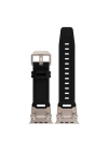 Apple Watch Ultra 49mm Zore KRD-101 Titanyum Metal Başlıklı Silikon Kordon
